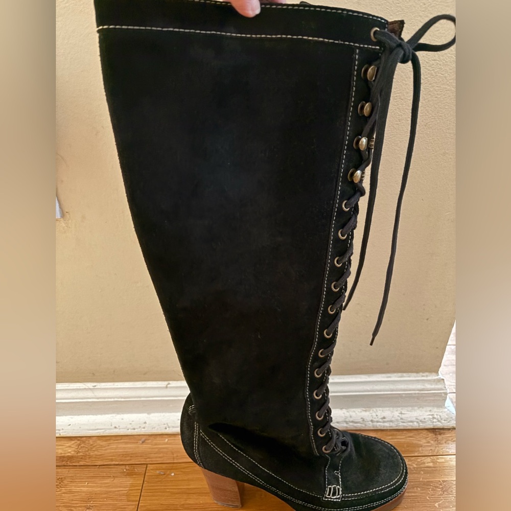 Michael Kors Black Suede Boots - Picture 12 of 15